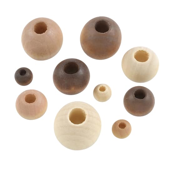 Wooden Round Beads by Bead Landing™